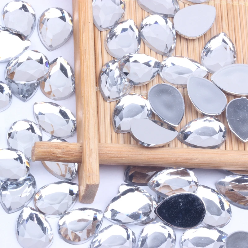 13x18mm 500pcs Flat Facets Acrylic Rhinestone Tear Shape Many Colors Choose DIY Nail Art Decorations Glue On Garments Crafts
13x18mm 500pcs Flat Facets Acrylic Rhinestone Tear Shape Many Colors Choose DIY Nail Art Decorations Glue On Garments Crafts