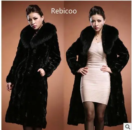 Women's Winter Autumn Long Mink Fur Jacket Female Faux Fur Collar Fur Coat Large Size Man-Made Fur Overcoat
Women's Winter Autumn Long Mink Fur Jacket Female Faux Fur Collar Fur Coat Large Size Man-Made Fur Overcoat