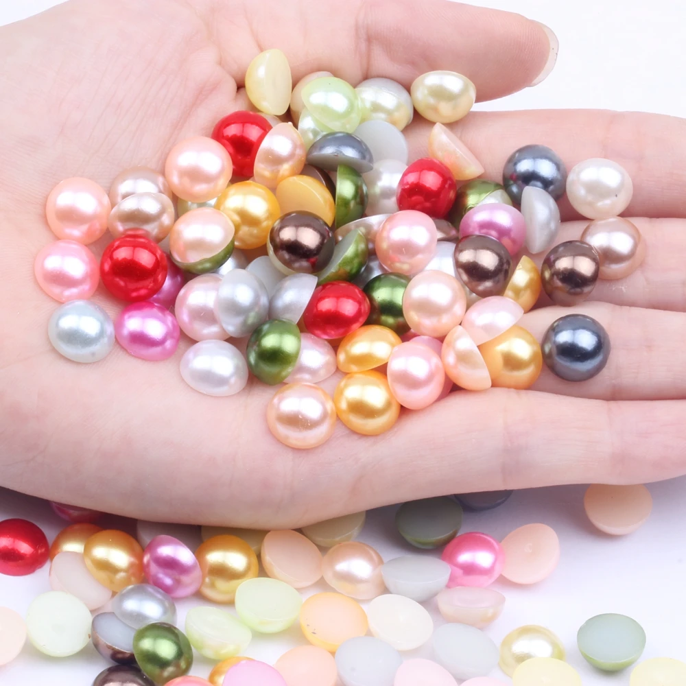 Half Round Pearls 2000pcs 10mm Colors Craft ABS Flatback Scrapbooking Glue On Resin Beads DIY Jewelry Making Decorations
Half Round Pearls 2000pcs 10mm Colors Craft ABS Flatback Scrapbooking Glue On Resin Beads DIY Jewelry Making Decorations