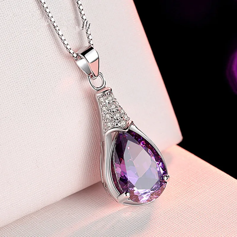 Buyee 925 Sterling Silver Pendant Chain Natural Amethyst Stone Necklace for Woman Girl Luxury Wedding Fine Jewelry Chain
Buyee 925 Sterling Silver Pendant Chain Natural Amethyst Stone Necklace for Woman Girl Luxury Wedding Fine Jewelry Chain