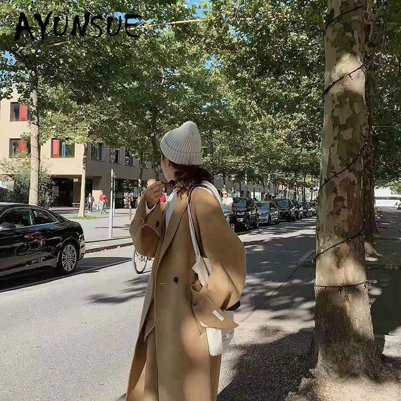 Spring Autumn Coat Women Korean Double-sided Cashmere Wool Coat Women clothes 2020 Woolen Overcoat Manteau Femme YR100 YY2025
Spring Autumn Coat Women Korean Double-sided Cashmere Wool Coat Women clothes 2020 Woolen Overcoat Manteau Femme YR100 YY2025