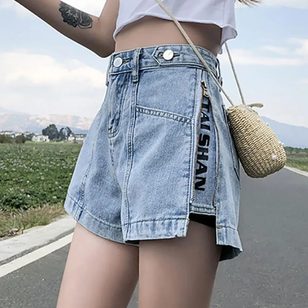 Jocoo Jolee Summer Casual Women Denim Shorts Harajuku High Waist Zipper Wide Leg Jeans Korean Fashion Slim Pockets Trousers
Jocoo Jolee Summer Casual Women Denim Shorts Harajuku High Waist Zipper Wide Leg Jeans Korean Fashion Slim Pockets Trousers