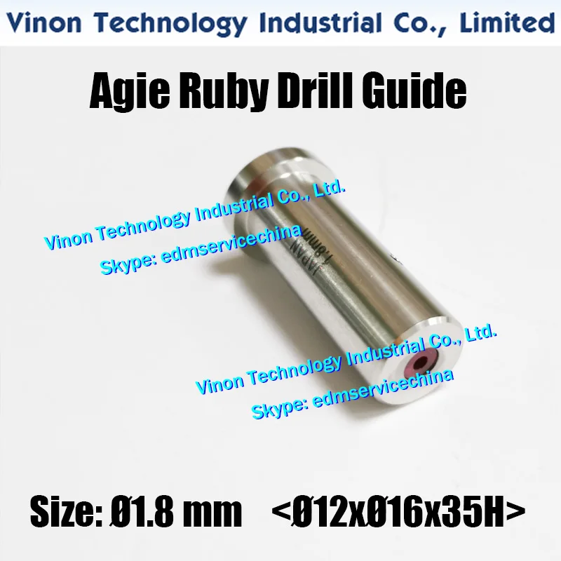 d=1.8mm Agie Drill Guide HD30 (Ruby+SUS) 12dx16x35Lmm SD1 electrode guide 335009075,335009076 Actspark SD1,Charmilles HD30
d=1.8mm Agie Drill Guide HD30 (Ruby+SUS) 12dx16x35Lmm SD1 electrode guide 335009075,335009076 Actspark SD1,Charmilles HD30