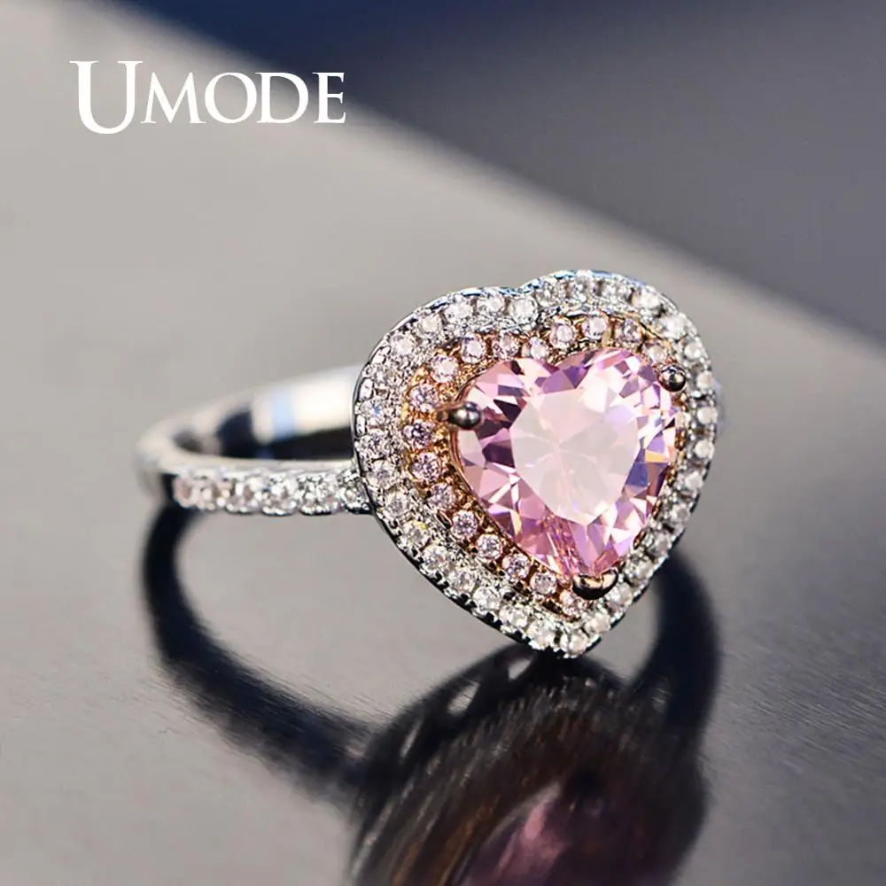 UMODE Pink Heart Rings for Women Luxury Crystal Engagement Wedding Rings Vintage Cubic Zirconia Ring Women Accessories UR0568
UMODE Pink Heart Rings for Women Luxury Crystal Engagement Wedding Rings Vintage Cubic Zirconia Ring Women Accessories UR0568