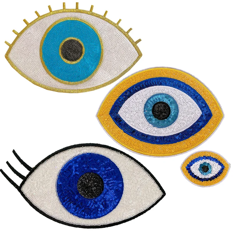 Sequins Embroidery Patches, Large Eyes Badge, Clothing Accessories, Sewing Supplies, Iron on Patches, Wholesale
Sequins Embroidery Patches, Large Eyes Badge, Clothing Accessories, Sewing Supplies, Iron on Patches, Wholesale