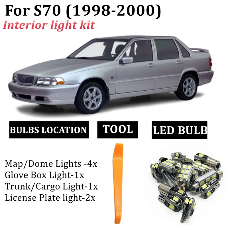 8x Error Free Car LED bulb Interior Reading Dome Ceiling light kit For 1998 1999 2000 Volvo S70 sedan LS 874 car interior LED
8x Error Free Car LED bulb Interior Reading Dome Ceiling light kit For 1998 1999 2000 Volvo S70 sedan LS 874 car interior LED