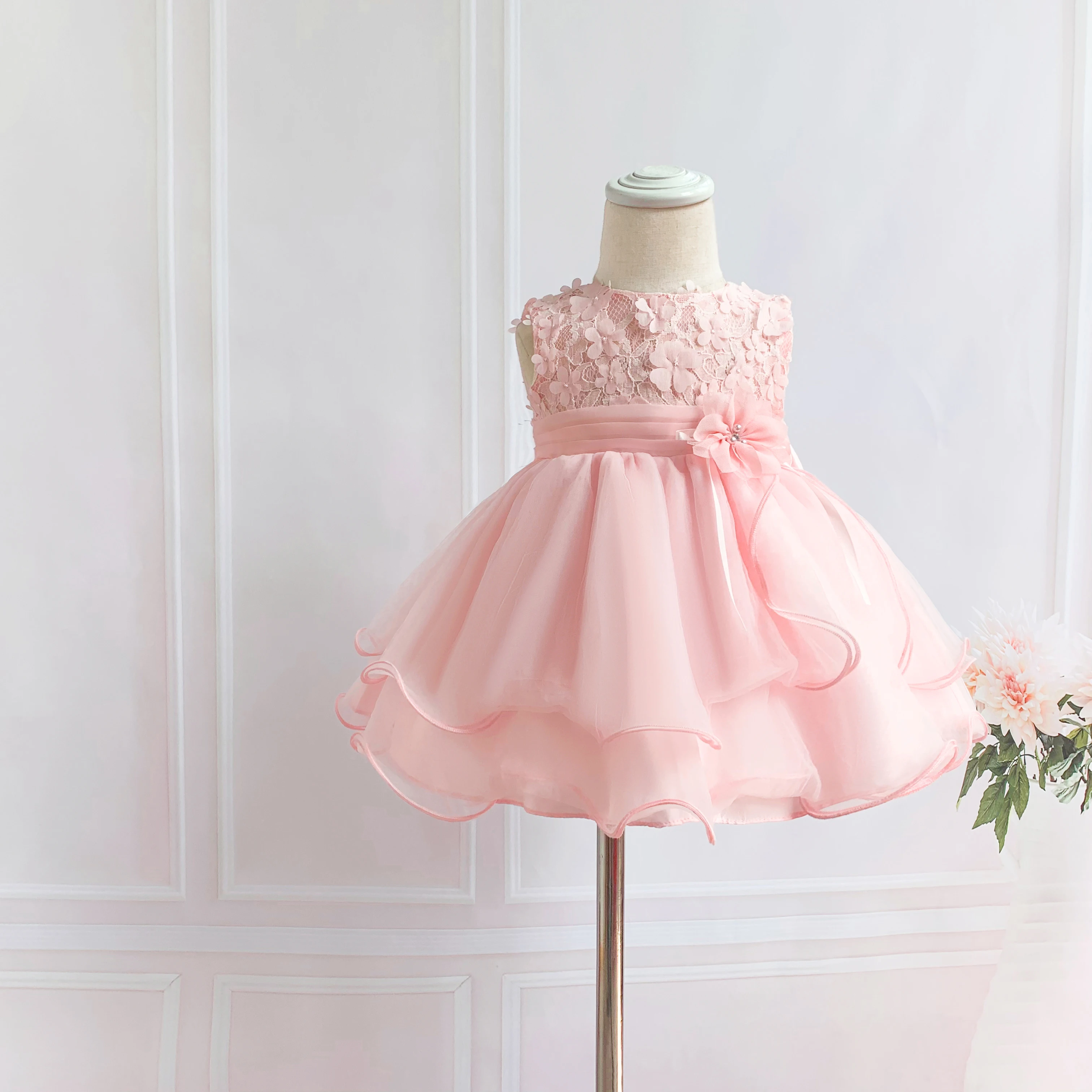 Infant Baby Girl Dress Toddler Girls Wedding Dress Pink Flower Christening Gown Baptism Newborn 1 Year Birthday Party Dresses
Infant Baby Girl Dress Toddler Girls Wedding Dress Pink Flower Christening Gown Baptism Newborn 1 Year Birthday Party Dresses