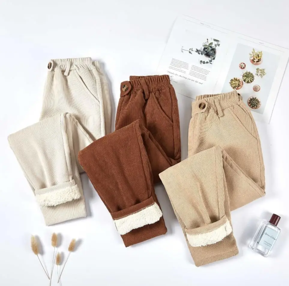 Lady Thickened Corduroy Women Pants Autumn And Winter Corduroy Trousers Imitation Cashmere Korean Casual Pants Loose Harem Pants
Lady Thickened Corduroy Women Pants Autumn And Winter Corduroy Trousers Imitation Cashmere Korean Casual Pants Loose Harem Pants