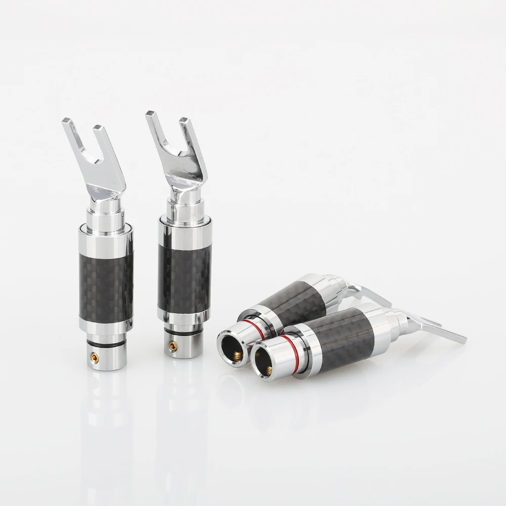 4Pcs Pure Copper Y Plug with Carbon Fiber Plated Banana Plug DIY Speaker Amplifier Speaker Cable with lock plug
4Pcs Pure Copper Y Plug with Carbon Fiber Plated Banana Plug DIY Speaker Amplifier Speaker Cable with lock plug