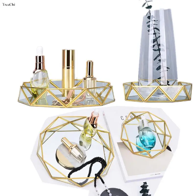 Fashion Portable Cosmetic Tray Storage Kitchen Rack Gold Vase Necklace Pendant Jewelry Organizer Table Decorate Wedding Present
Fashion Portable Cosmetic Tray Storage Kitchen Rack Gold Vase Necklace Pendant Jewelry Organizer Table Decorate Wedding Present