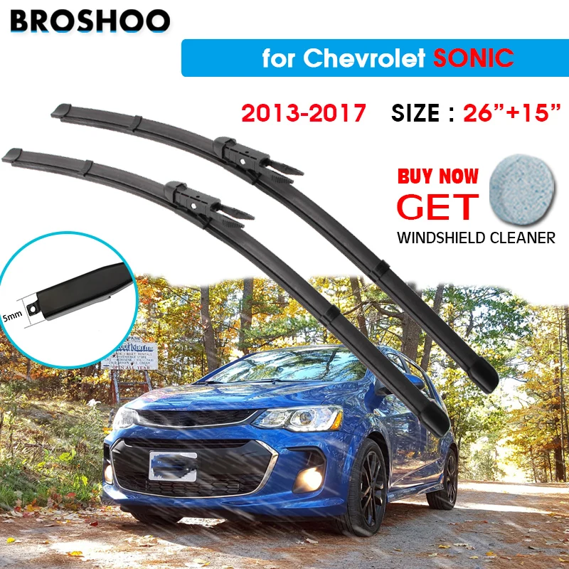 Car Wiper Blade For Chevrolet SONIC 26"+15" 2013-2017 Auto Windscreen Windshield Wipers Blades Window Fit Pinch Tab Arm
Car Wiper Blade For Chevrolet SONIC 26"+15" 2013-2017 Auto Windscreen Windshield Wipers Blades Window Fit Pinch Tab Arm