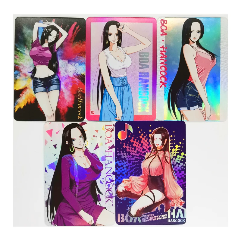 5 шт./компл. Boa Hancock Игрушки Хобби Коллекционные вещи для хобби Коллекционная игра
5 шт./компл. Boa Hancock Игрушки Хобби Коллекционные вещи для хобби Коллекционная игра