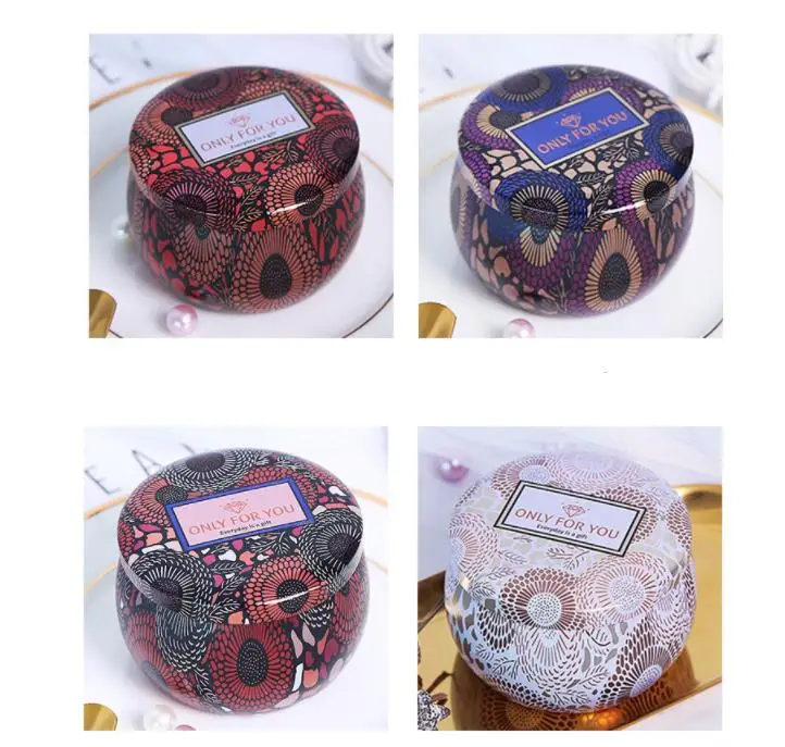Scented candle jar Boxes empty round tinplate can DIY handmade tea food candy tablet accessories storage with lid SN1932
Scented candle jar Boxes empty round tinplate can DIY handmade tea food candy tablet accessories storage with lid SN1932