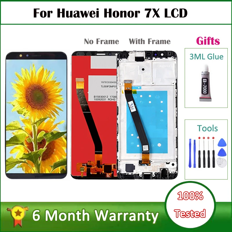 5.93" For Huawei Honor 7X LCD Display Touch Screen For Huawei Honor 7x BND-AL10 L22 L24 LCD Digitizer BND-AL00 Replacement Parts
5.93" For Huawei Honor 7X LCD Display Touch Screen For Huawei Honor 7x BND-AL10 L22 L24 LCD Digitizer BND-AL00 Replacement Parts