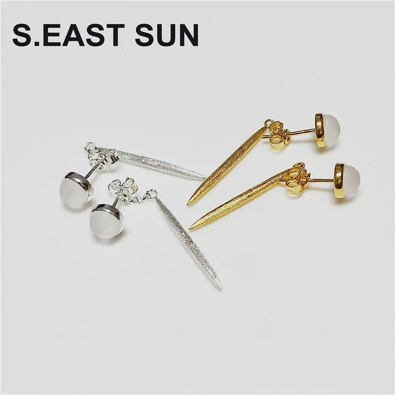 S.EAST SUN Sterling Silver S925, simple and elegant, glass inlaid removable earrings, women's Fashion Party Gift Earrings
S.EAST SUN Sterling Silver S925, simple and elegant, glass inlaid removable earrings, women's Fashion Party Gift Earrings