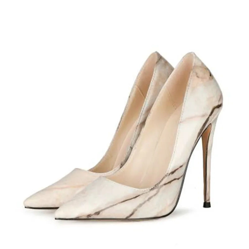 Marble Pattern Patent Leather Women Pumps Beige Thin High Heel Shoes Women Spring Autumn Classic Retro Women Shoes Plus Size 47
Marble Pattern Patent Leather Women Pumps Beige Thin High Heel Shoes Women Spring Autumn Classic Retro Women Shoes Plus Size 47