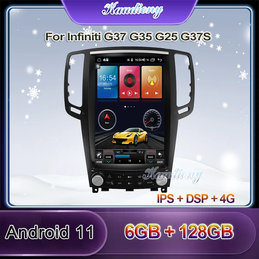 Автомагнитола Kaudiony, 12,1 дюйма, Android 11, для Infiniti G37 G35 G25 G37S, 4G 2003 - 2014
Автомагнитола Kaudiony, 12,1 дюйма, Android 11, для Infiniti G37 G35 G25 G37S, 4G 2003 - 2014