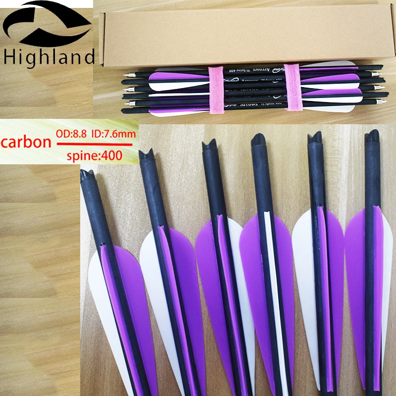 12pcs spine 400 OD8.8mm ID 7.6mm 16/18/20/22/ inch Hunting Arrows Replaceable Arrows For Compound Bow Recurve Shoot
12pcs spine 400 OD8.8mm ID 7.6mm 16/18/20/22/ inch Hunting Arrows Replaceable Arrows For Compound Bow Recurve Shoot