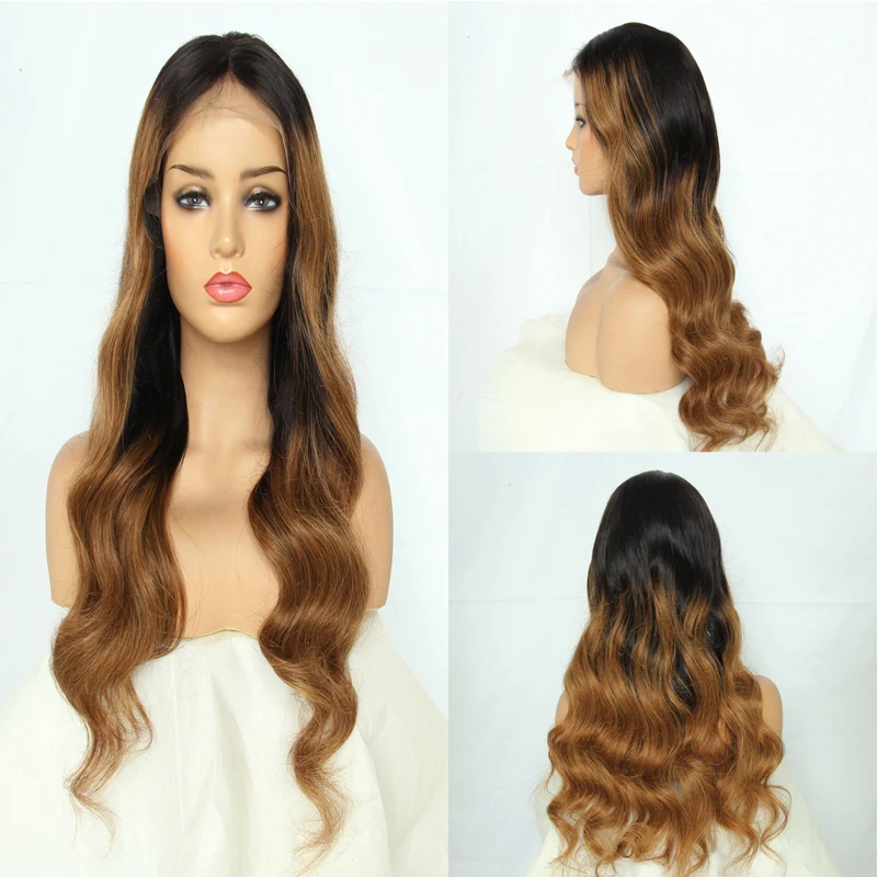 Ombre Body Wave Human Hair Wigs for Women 13X6 Glueless Lace Frontal Wig 1B30 brown color lace wig Brazilian Remy hair Wig
Ombre Body Wave Human Hair Wigs for Women 13X6 Glueless Lace Frontal Wig 1B30 brown color lace wig Brazilian Remy hair Wig