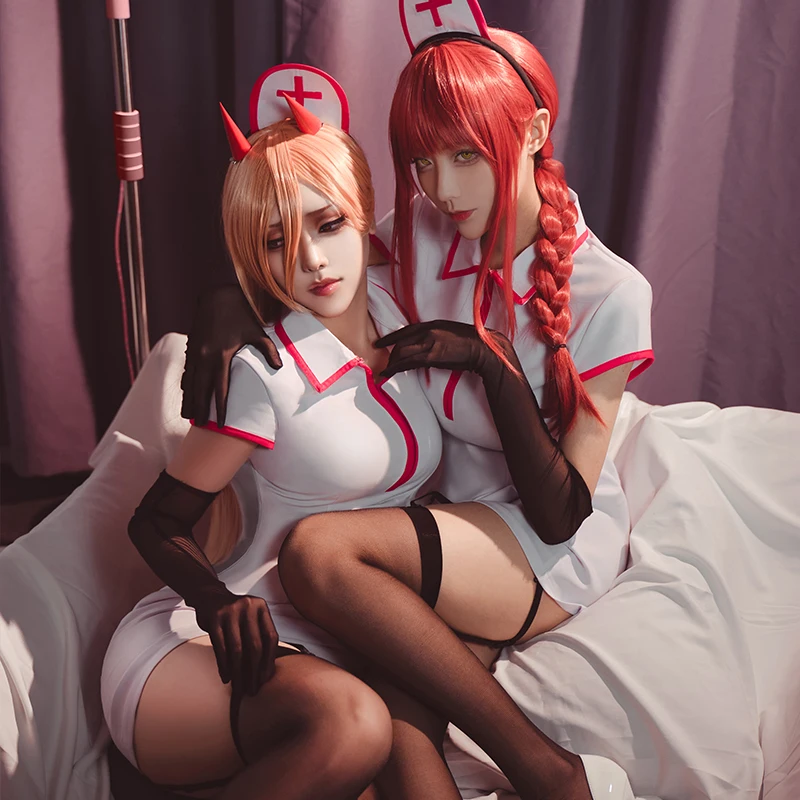 Chainsaw Man Makima Game Cosplay Costume Makima Power Cosplay Costume Women Nurse Uniform Dress Halloween Christmas Hat Full Set
Chainsaw Man Makima Game Cosplay Costume Makima Power Cosplay Costume Women Nurse Uniform Dress Halloween Christmas Hat Full Set