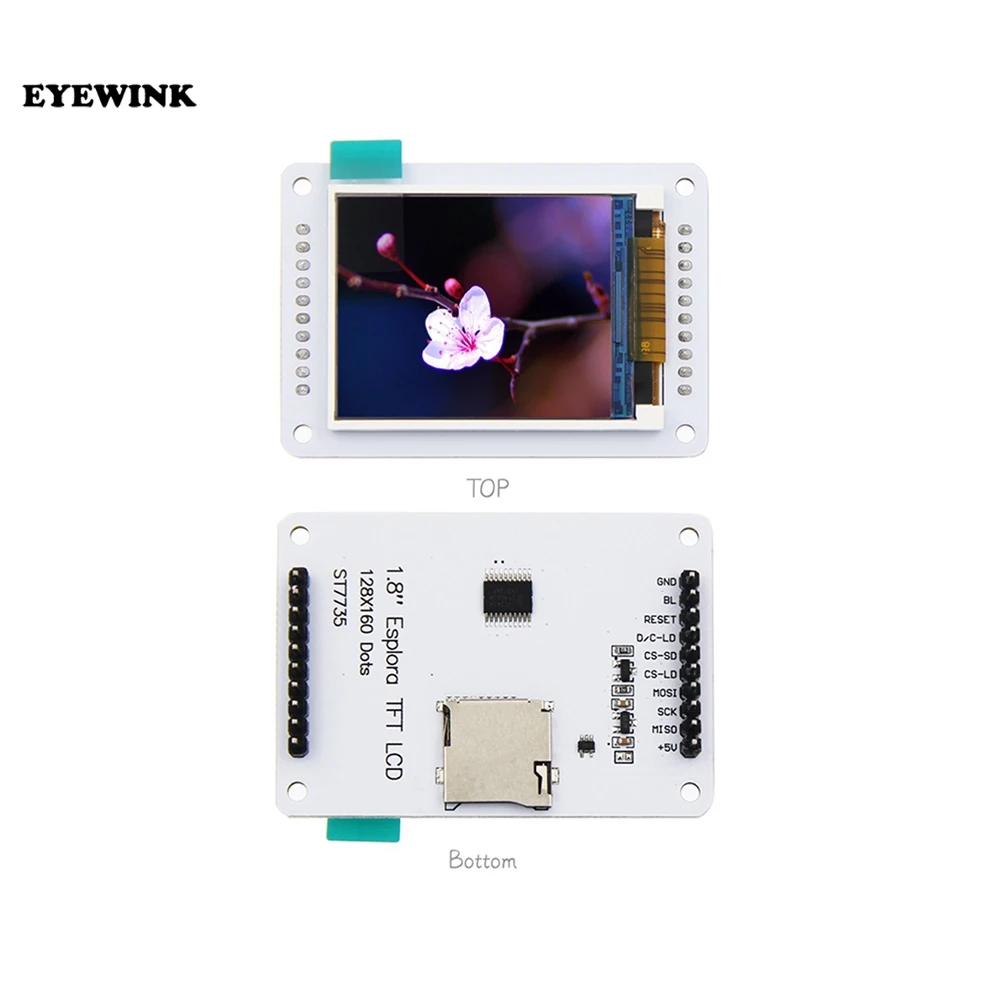ЖК-дисплей с диагональю 1,8 дюйма 128x160 TFT, экран, модуль для Arduino Esplora 160x12, графический ЖК-экран с 8 светодиодный ными подсветками
ЖК-дисплей с диагональю 1,8 дюйма 128x160 TFT, экран, модуль для Arduino Esplora 160x12, графический ЖК-экран с 8 светодиодный ными подсветками