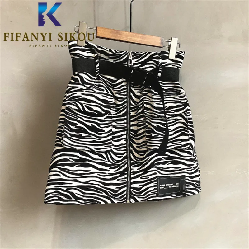 Zebra Print High Waist Skirt Women Pocket Zipper Fashion Sexy Mini Skirt Autumn Winter Womens High Quality A-Line Short Skirts
Zebra Print High Waist Skirt Women Pocket Zipper Fashion Sexy Mini Skirt Autumn Winter Womens High Quality A-Line Short Skirts