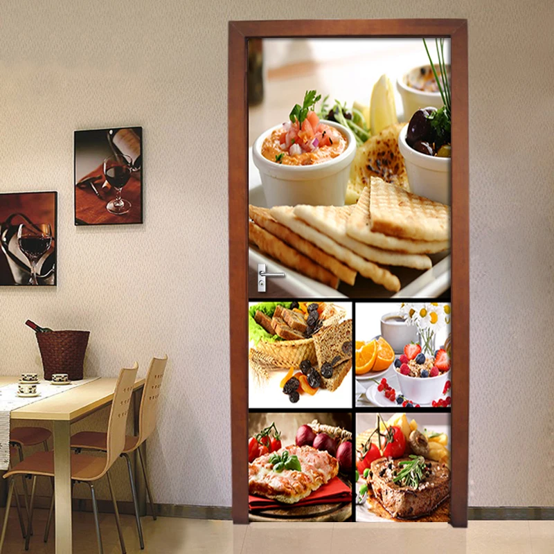 DIY Door Sticker Western Food Photo Mural Wallpaper PVC Self-adhesive Wall Decal For Living Room Kitchen Door Home Decor Poster
DIY Door Sticker Western Food Photo Mural Wallpaper PVC Self-adhesive Wall Decal For Living Room Kitchen Door Home Decor Poster