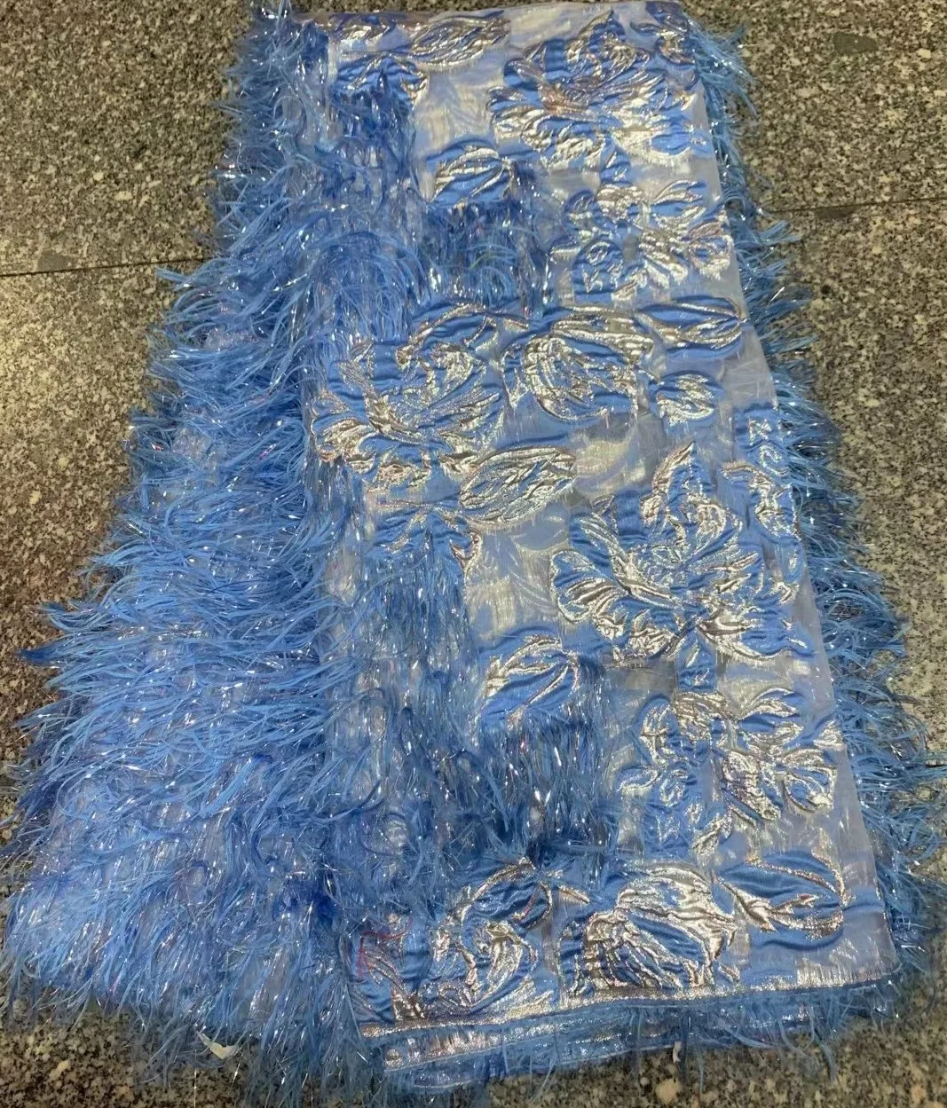 Blue Feather Lace 2021 Latest Jacquard Lace French Nigerian Lace Fabric High Quality Net Brocade African Lace For Party KJK21138
Blue Feather Lace 2021 Latest Jacquard Lace French Nigerian Lace Fabric High Quality Net Brocade African Lace For Party KJK21138