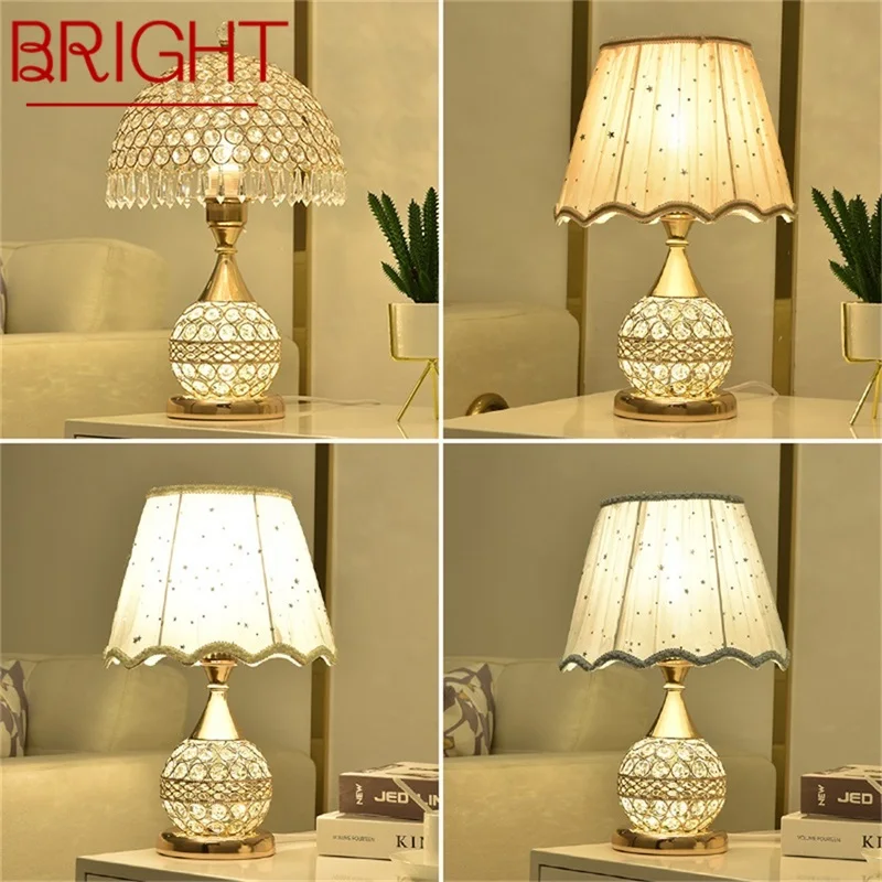 BRIGHT Crystal Desk Lamp Dimmer Remote Control Bedside For Home Luxury Modern Creative Table Light Wedding Room
BRIGHT Crystal Desk Lamp Dimmer Remote Control Bedside For Home Luxury Modern Creative Table Light Wedding Room