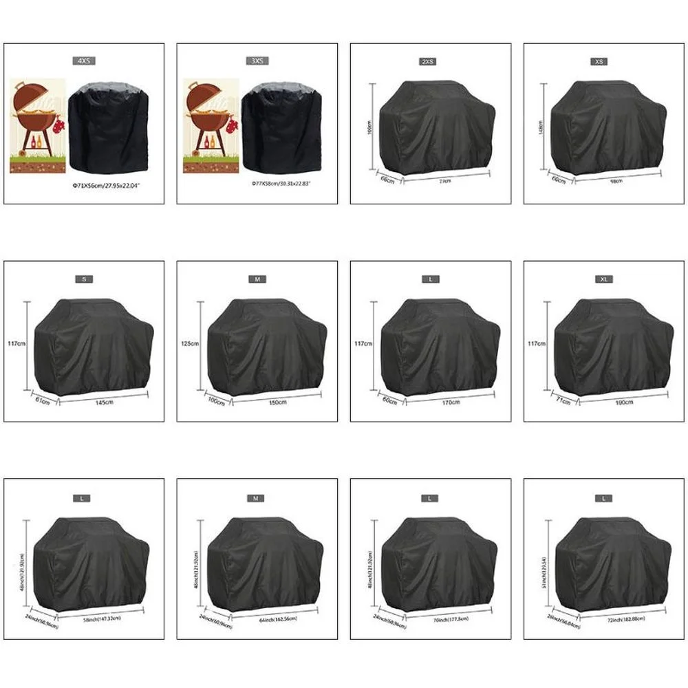 190T BBQ Cover Outdoor Dust Waterproof Weber Heavy Duty Grill Cover Rain Protective Outdoor Barbecue Cover Round
190T BBQ Cover Outdoor Dust Waterproof Weber Heavy Duty Grill Cover Rain Protective Outdoor Barbecue Cover Round