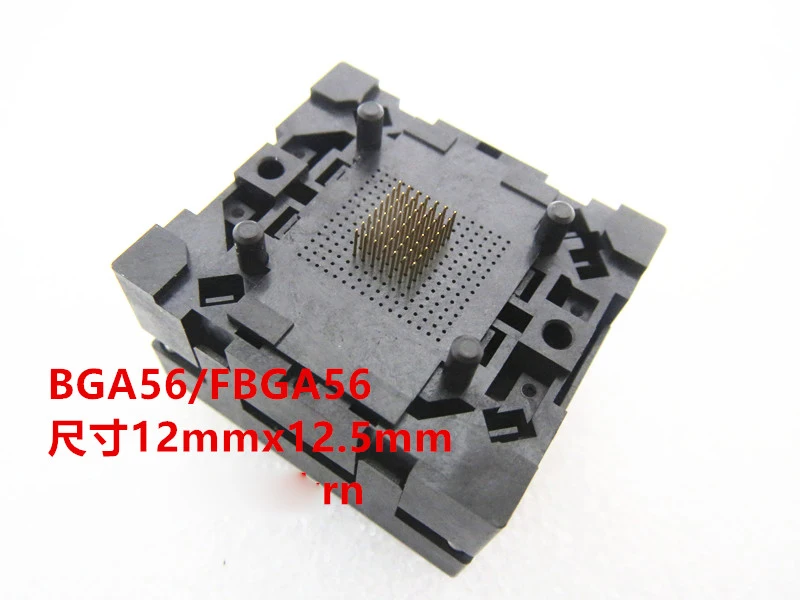 Opentop FBGA056 BGA56 12*12.5mm IC Burning seat Adapter testing seat Test Socket test bench in the stock
Opentop FBGA056 BGA56 12*12.5mm IC Burning seat Adapter testing seat Test Socket test bench in the stock