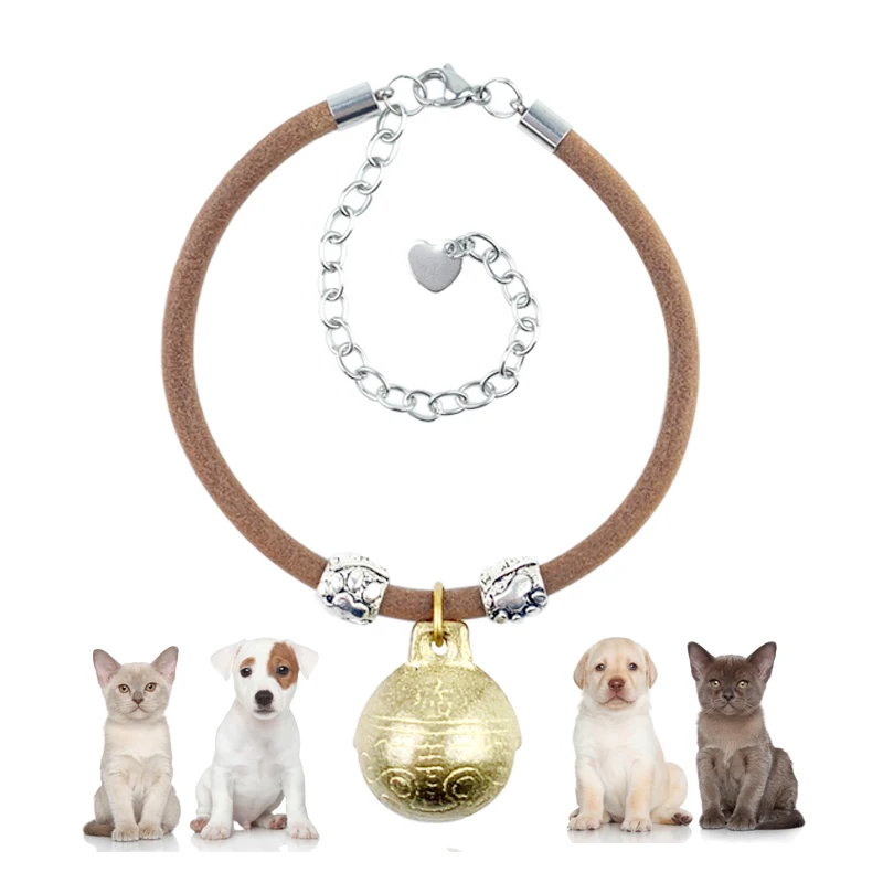Cowhide dog Collar Leather stainless steel cat Necklace copper Bell Handmade Small Medium dog Puppy Collar Supplies Accessories
Cowhide dog Collar Leather stainless steel cat Necklace copper Bell Handmade Small Medium dog Puppy Collar Supplies Accessories
