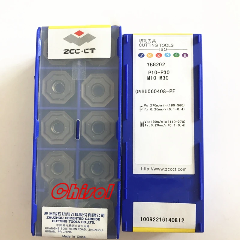CNC Carbide Milling Inserts Cutter ONHU060408-PM YBM253 YBD152 Milling Blade Tips
CNC Carbide Milling Inserts Cutter ONHU060408-PM YBM253 YBD152 Milling Blade Tips