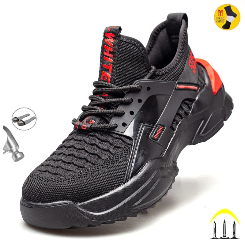 Autumn Safety Shoes steel toe Men, Fashion Anti-smashing Men's Work Shoes, Black Breathable Comfortable Sports Shoes seguridad
Autumn Safety Shoes steel toe Men, Fashion Anti-smashing Men's Work Shoes, Black Breathable Comfortable Sports Shoes seguridad