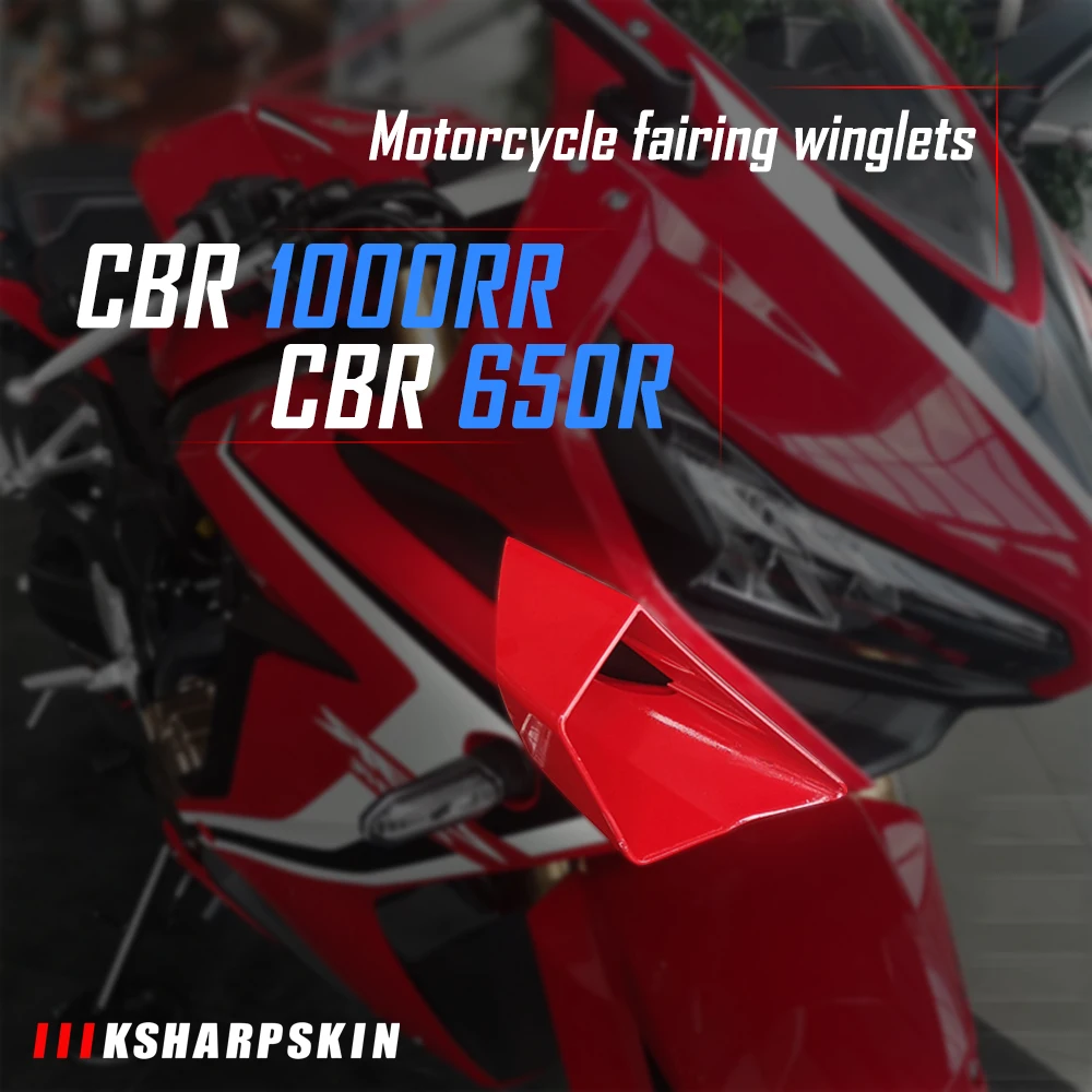 For HONDA CBR650R 2019-2020 CBR1000RR 2020 accessories cbr 650r 1000rr Motorcycle Fairing Winglets Side Wing Protection Cover
For HONDA CBR650R 2019-2020 CBR1000RR 2020 accessories cbr 650r 1000rr Motorcycle Fairing Winglets Side Wing Protection Cover