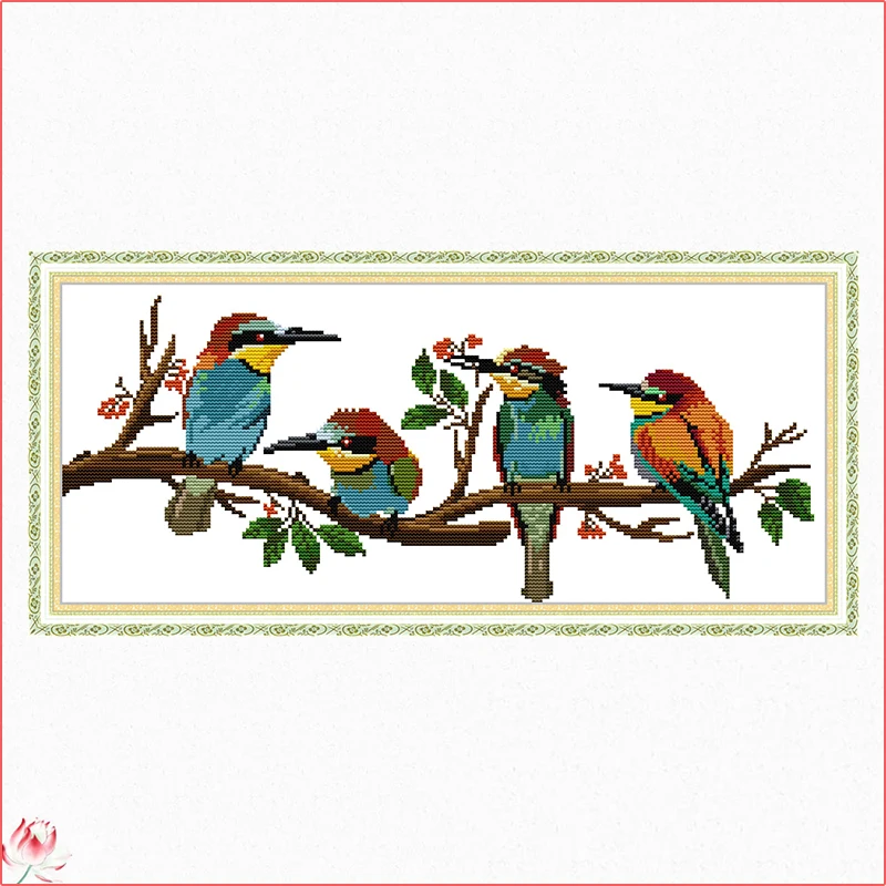 Joy Sunday Bird On Branch Pattern Counted Cross Stitch 14CT 11CT Chinese Embroidery Kit Needlework Set Home Decoration Painting
Joy Sunday Bird On Branch Pattern Counted Cross Stitch 14CT 11CT Chinese Embroidery Kit Needlework Set Home Decoration Painting
