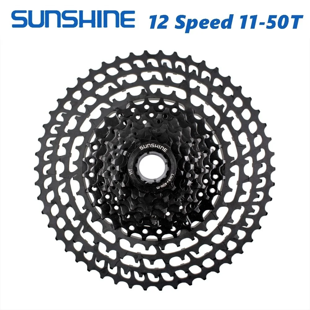 Sunshine MTB 12 Speed Cassette 11-50T Ultralight 399g CNC Free Run Mountain bike Parts for XTR GX NX
Sunshine MTB 12 Speed Cassette 11-50T Ultralight 399g CNC Free Run Mountain bike Parts for XTR GX NX