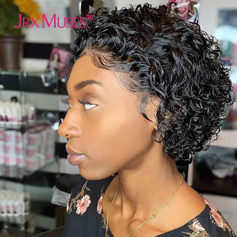 180% Short Pixie Cut Wig Short 13x4 Lace Front Human Hair Wig For Women Pre Plucked Remy Curly Hair For Black Women
180% Short Pixie Cut Wig Short 13x4 Lace Front Human Hair Wig For Women Pre Plucked Remy Curly Hair For Black Women