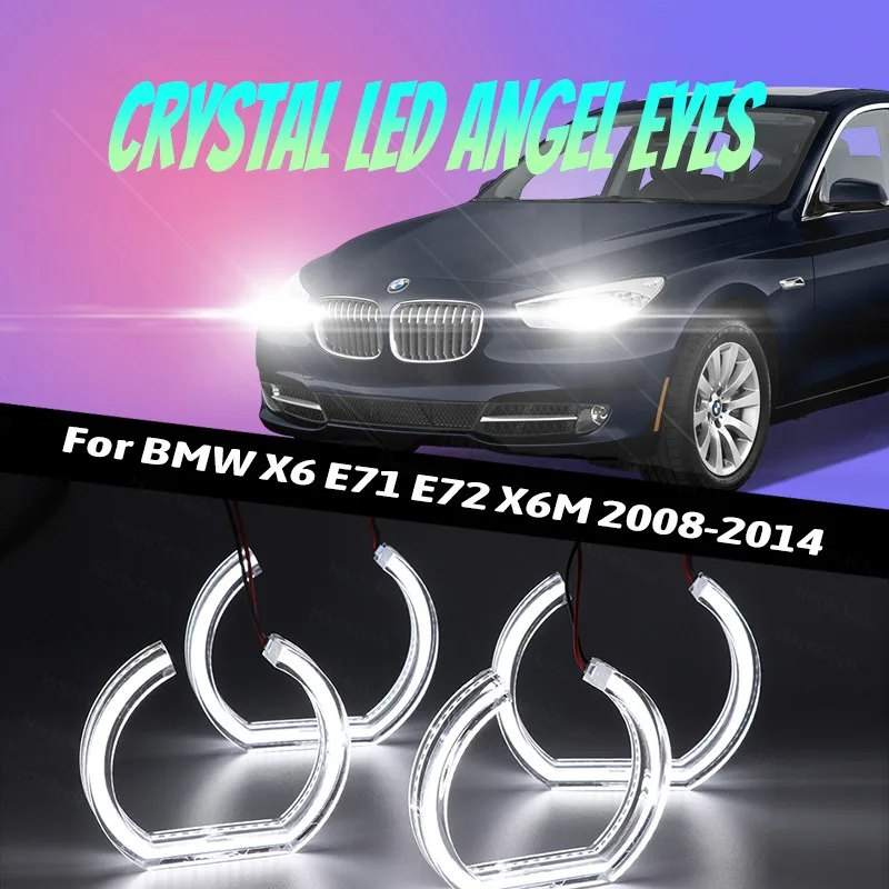 Halo Ring Cut Style LED Angel Eye Kit Crystal Angel Eyes DTM U Shape Light for BMW X6 E71 E72 X6M 2008-2014 6000K White
Halo Ring Cut Style LED Angel Eye Kit Crystal Angel Eyes DTM U Shape Light for BMW X6 E71 E72 X6M 2008-2014 6000K White