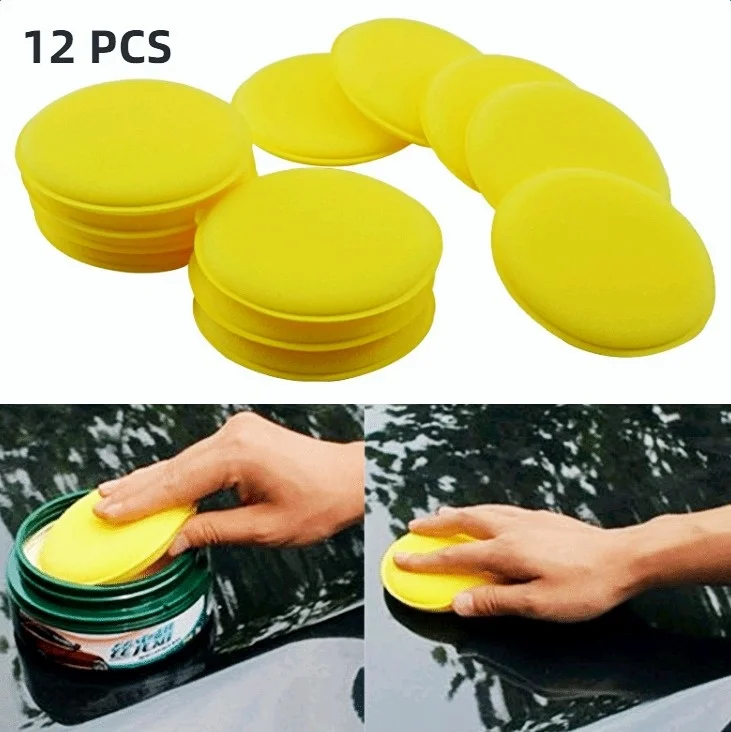 12Pcs Car Foam Sponge Wax Applicator Round Car Polishing Waxing Sponge Pad Car Detailing Cleaning Pads Tools Cleaning Supplies
12Pcs Car Foam Sponge Wax Applicator Round Car Polishing Waxing Sponge Pad Car Detailing Cleaning Pads Tools Cleaning Supplies