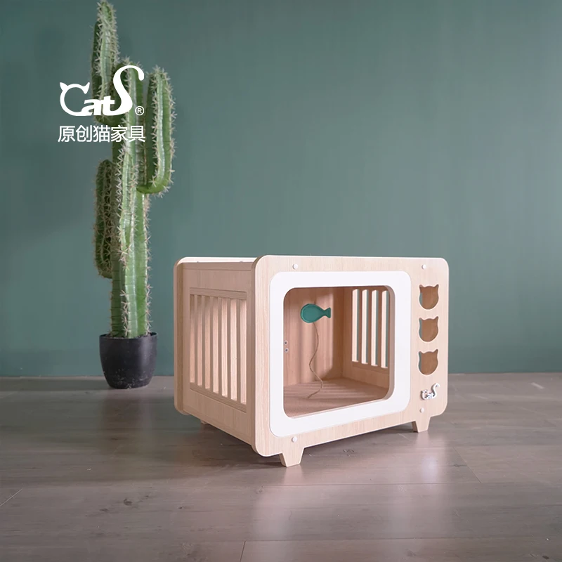 Cat Furniture Color Matching Wooden House, Cat Litter Toy, Trees Wood, Single Layer Cats
Cat Furniture Color Matching Wooden House, Cat Litter Toy, Trees Wood, Single Layer Cats