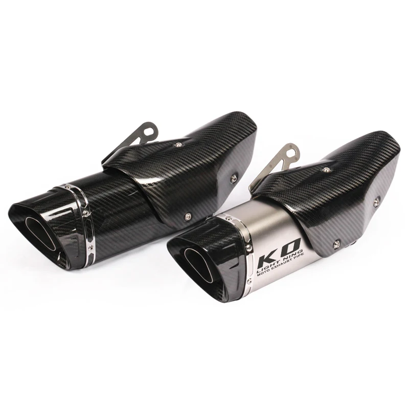 Universal Motorcycle Exhaust Tail Pipe Without Silencer 51mm Diameter 430mm Length Stainless Steel and Carbon Fiber For Modified
Universal Motorcycle Exhaust Tail Pipe Without Silencer 51mm Diameter 430mm Length Stainless Steel and Carbon Fiber For Modified
