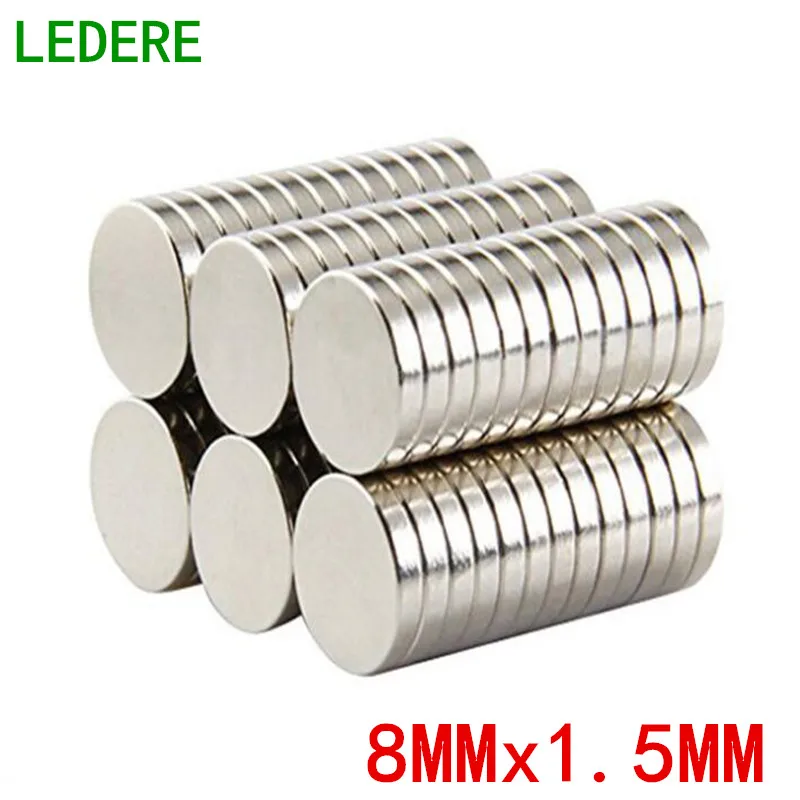 LEDERE 500-1000pcs 8mmx1.5mm strong Circular Disc 8x1.5 Nd-Fe-B Neodymium Magnet 8x1.5 mm Art Craft Connection
LEDERE 500-1000pcs 8mmx1.5mm strong Circular Disc 8x1.5 Nd-Fe-B Neodymium Magnet 8x1.5 mm Art Craft Connection