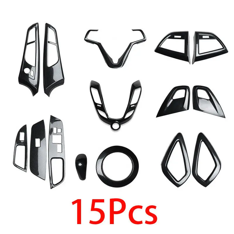For Hyundai Veloster 2011-2016 Carbon fiber Look interior decoration of the Trim 15Pcs Car Accessories
For Hyundai Veloster 2011-2016 Carbon fiber Look interior decoration of the Trim 15Pcs Car Accessories