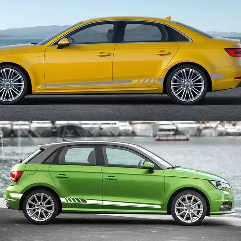 For Ford C S MAX EXPEDITION Fiesta FIGO FLEX Fusion GALAXY GT KA PUMA RANGER Raptor TRANSIT Accessories 2PCS Car Side Sticker