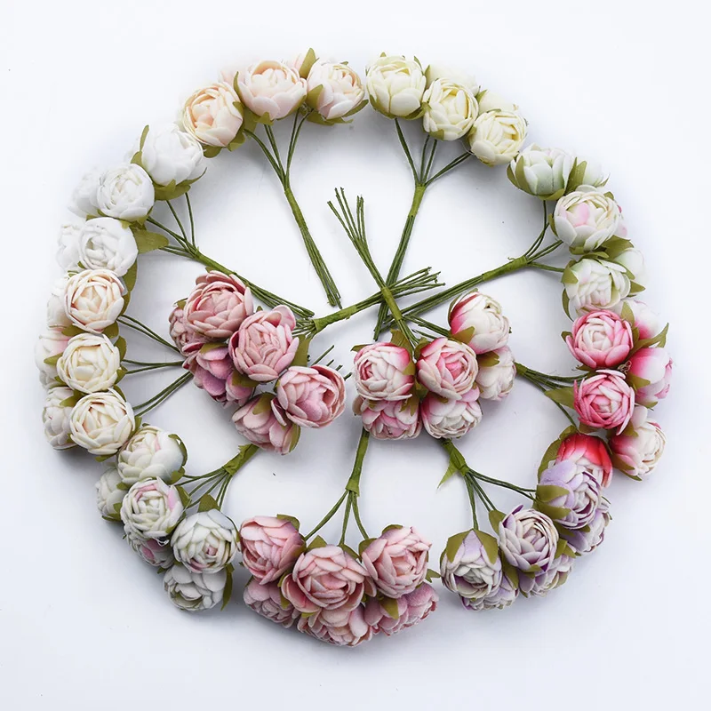 6pcs MINI Tea Roses Bouquet Diy Gifts Candy Box Home Decoration Accessories Wedding Decorative Wreaths Artificial Flowers Cheap
6pcs MINI Tea Roses Bouquet Diy Gifts Candy Box Home Decoration Accessories Wedding Decorative Wreaths Artificial Flowers Cheap