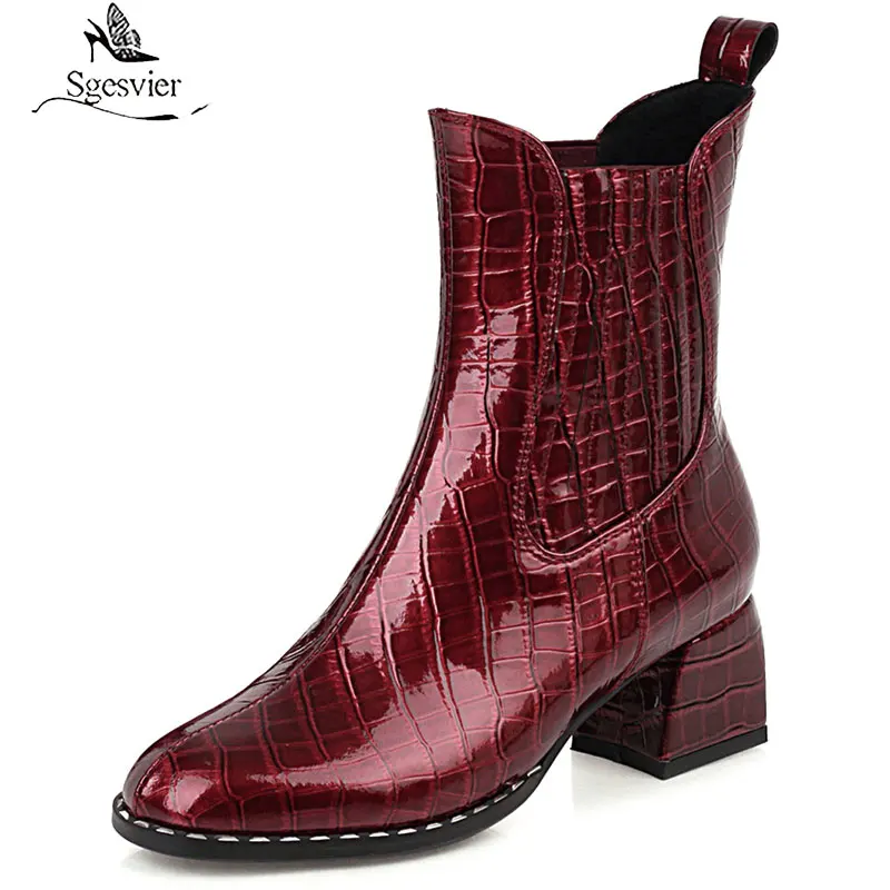 Sgesvier Red Short Boots Women 2020 New Autumn Korean Fashion Round Toe Thick With Short Tube Retro Sexy High Heel Ankle Boots
Sgesvier Red Short Boots Women 2020 New Autumn Korean Fashion Round Toe Thick With Short Tube Retro Sexy High Heel Ankle Boots
