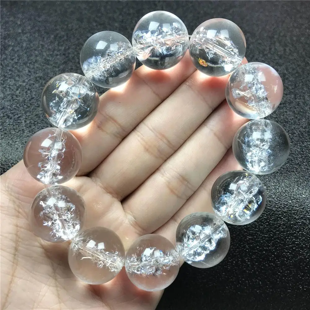 20mm Natural Himalaya Rock Crystal Bracelet Jewelry For Women Lady Men Gift Energy White Round Beads Genuine Gemstone AAAAA
20mm Natural Himalaya Rock Crystal Bracelet Jewelry For Women Lady Men Gift Energy White Round Beads Genuine Gemstone AAAAA