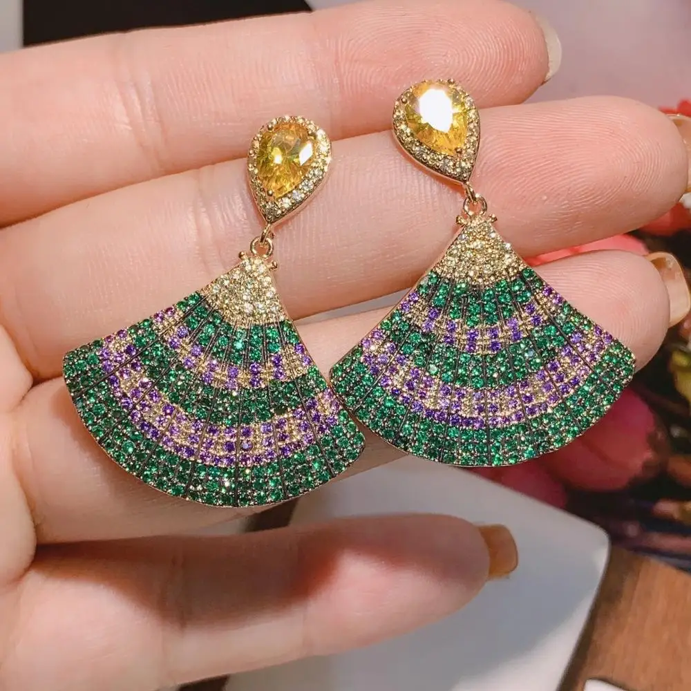 HIBRIDE FAN Hot Fashion Jewelry Statement Bride Wedding Earrings Trendy Zircon Geometric Earrings For Women Accessories E-421
HIBRIDE FAN Hot Fashion Jewelry Statement Bride Wedding Earrings Trendy Zircon Geometric Earrings For Women Accessories E-421
