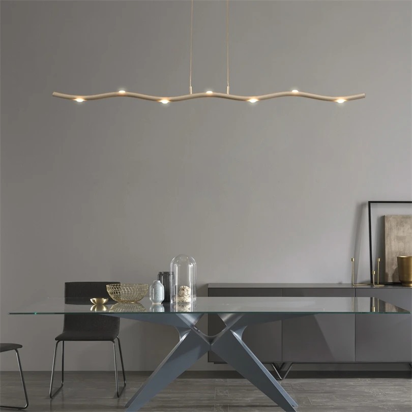 Dinning Room lamp Long Strip Pendant lights Post-modern Designer home Lighting Hanging LED Simple Curve Pendant Light Fixture
Dinning Room lamp Long Strip Pendant lights Post-modern Designer home Lighting Hanging LED Simple Curve Pendant Light Fixture